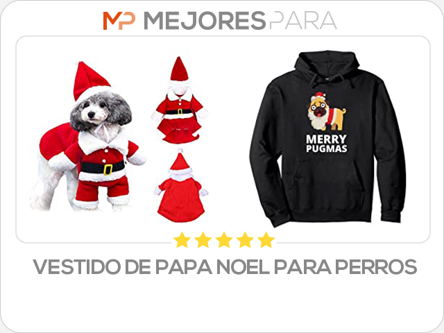 vestido de papa noel para perros