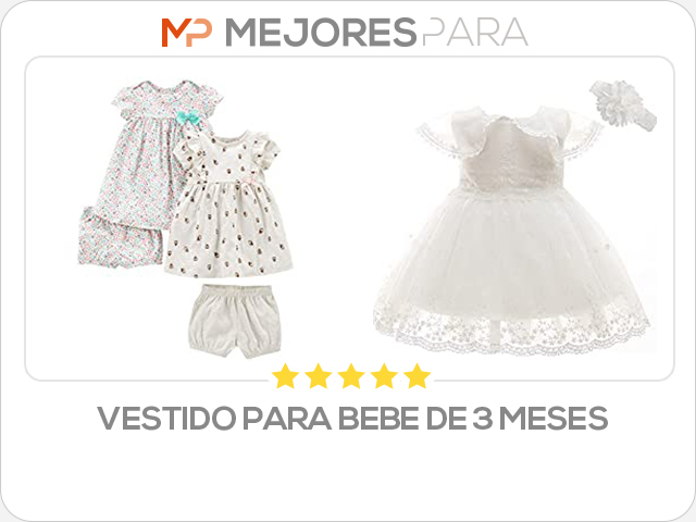 vestido para bebe de 3 meses