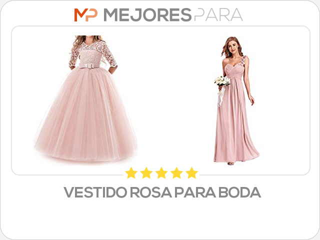 vestido rosa para boda