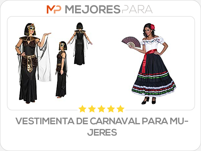 vestimenta de carnaval para mujeres