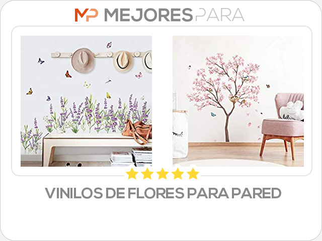 vinilos de flores para pared