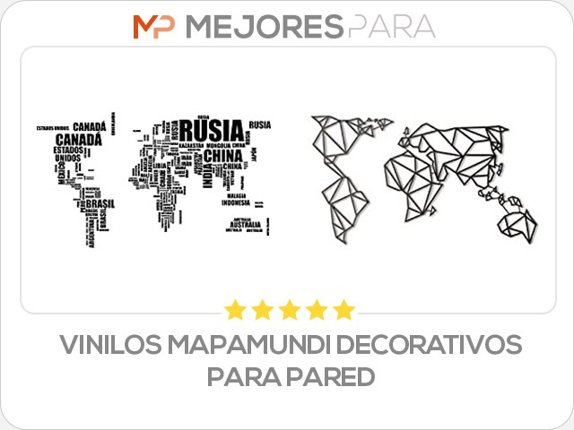 vinilos mapamundi decorativos para pared