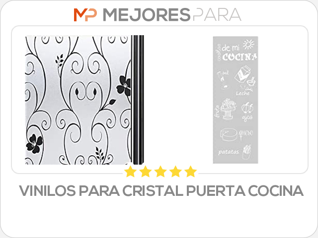 vinilos para cristal puerta cocina