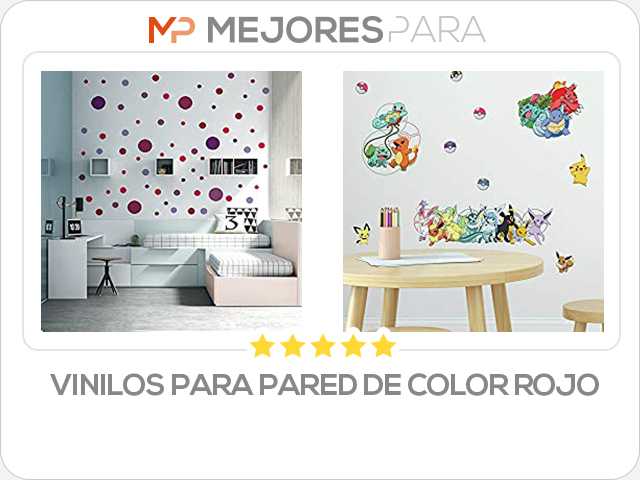 Vinilos para Pared de color Rojo