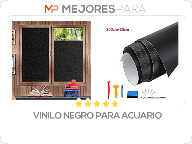 vinilo negro para acuario