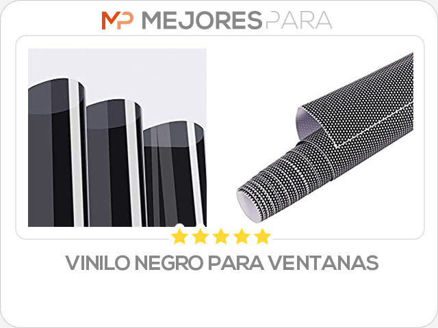 vinilo negro para ventanas