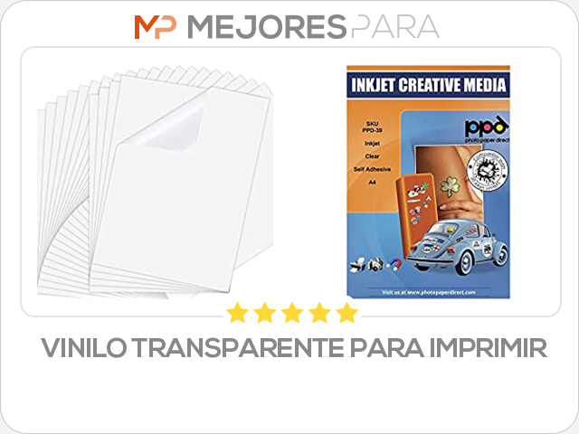 vinilo transparente para imprimir