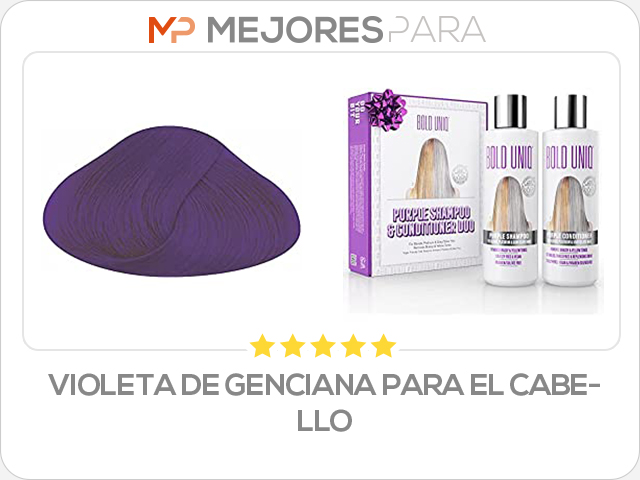 violeta de genciana para el cabello