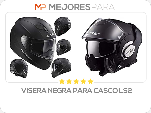 visera negra para casco ls2