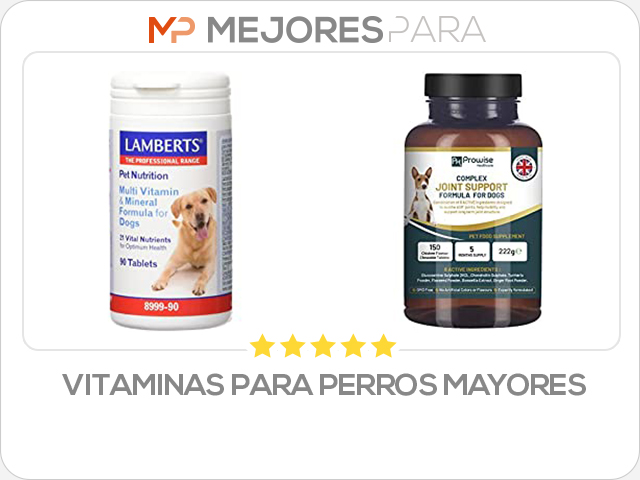 vitaminas para perros mayores