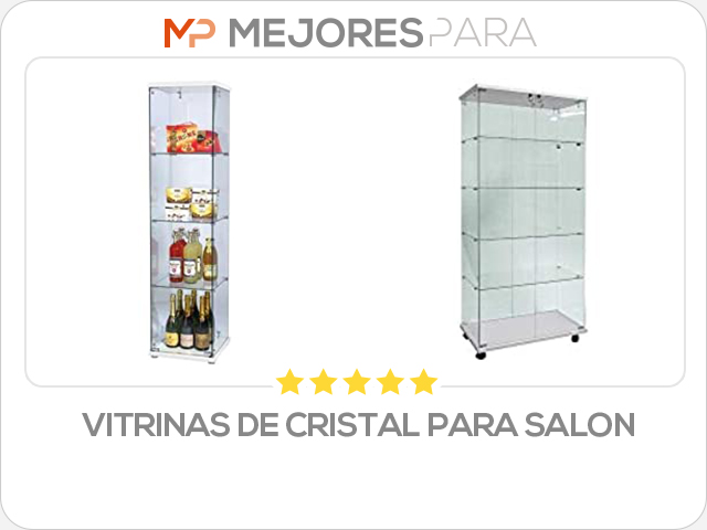 vitrinas de cristal para salon