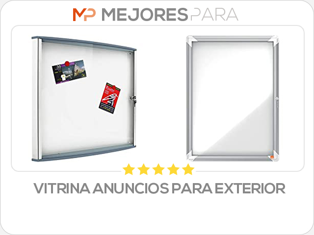 vitrina anuncios para exterior