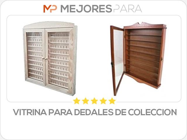 vitrina para dedales de coleccion