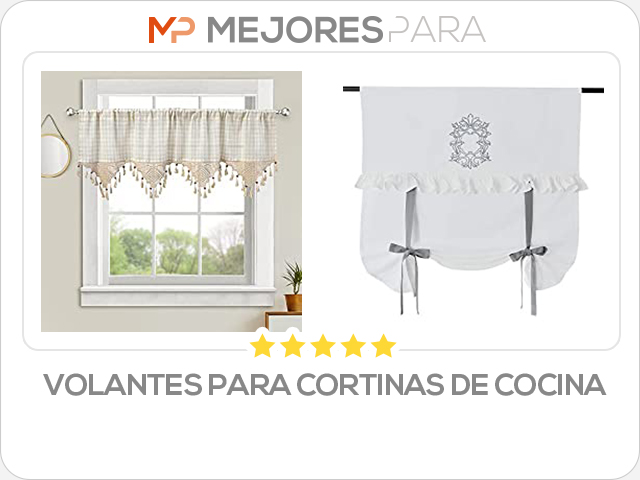 volantes para cortinas de cocina