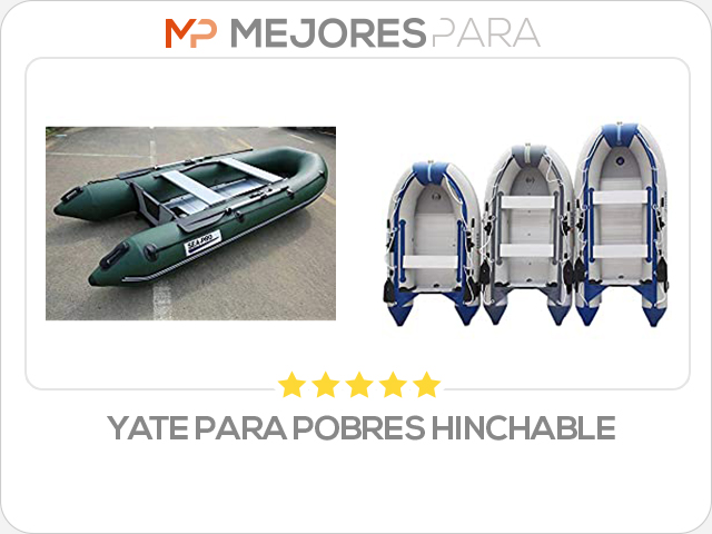 yate para pobres hinchable