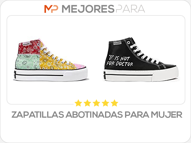 zapatillas abotinadas para mujer