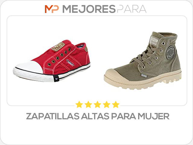 zapatillas altas para mujer