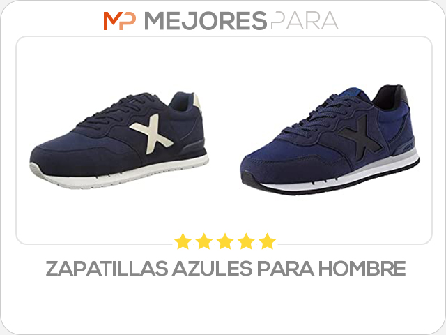 zapatillas azules para hombre