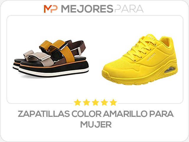 zapatillas color amarillo para mujer