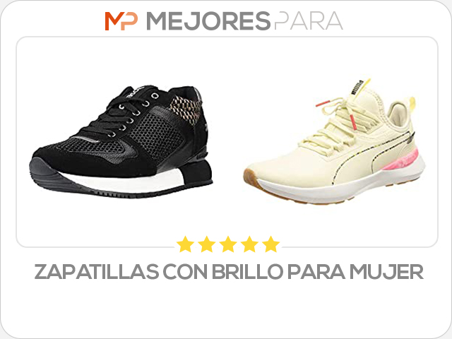 zapatillas con brillo para mujer