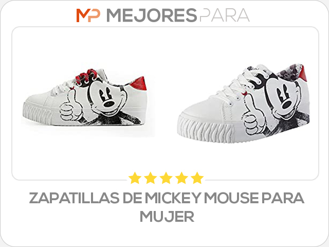 zapatillas de mickey mouse para mujer