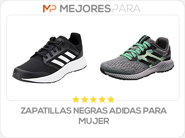 zapatillas negras adidas para mujer