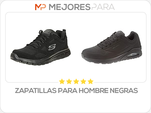 zapatillas para hombre negras