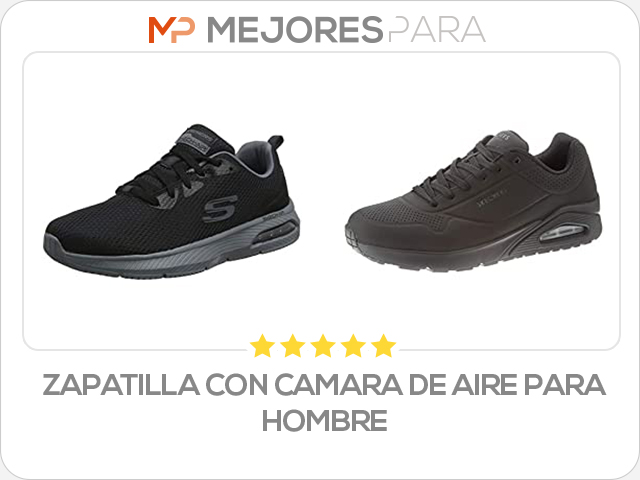 zapatilla con camara de aire para hombre