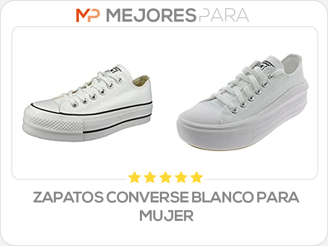 zapatos converse blanco para mujer