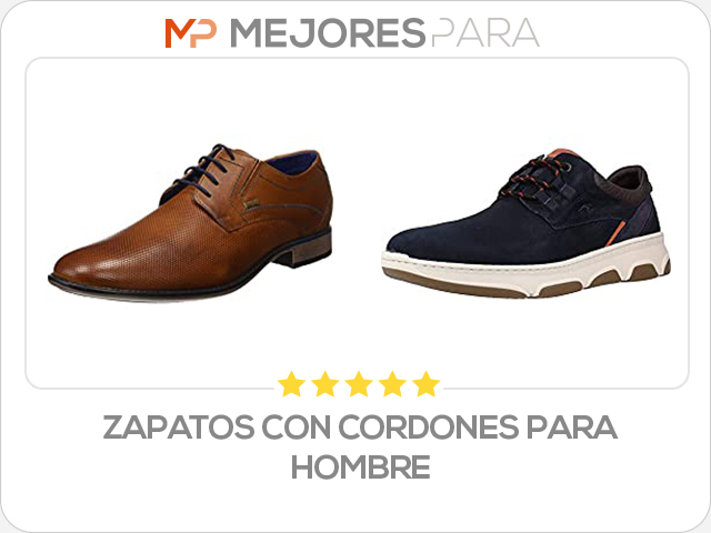 zapatos con cordones para hombre