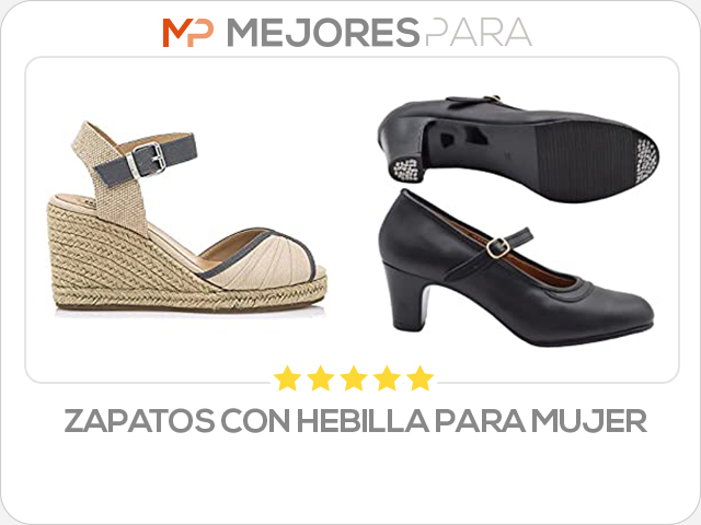 zapatos con hebilla para mujer