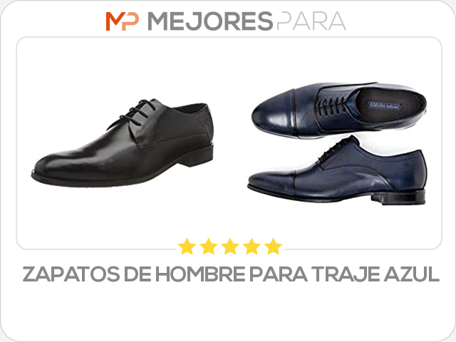 zapatos de hombre para traje azul