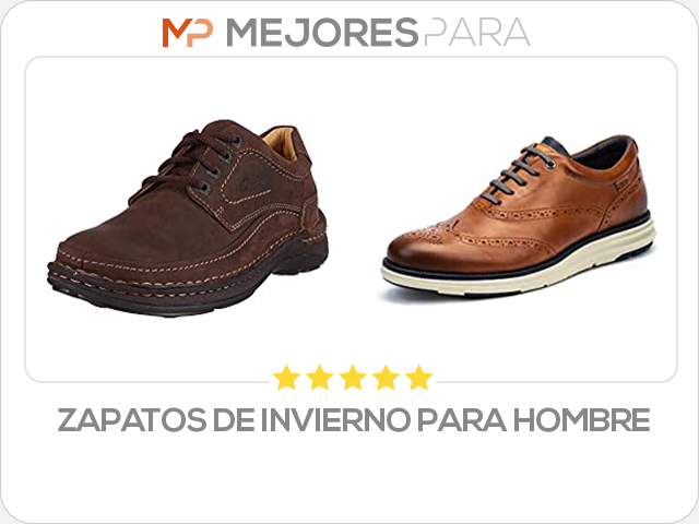 zapatos de invierno para hombre