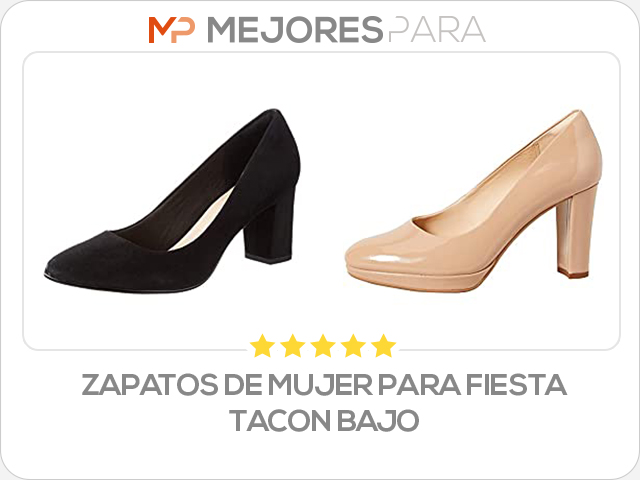 zapatos de mujer para fiesta tacon bajo