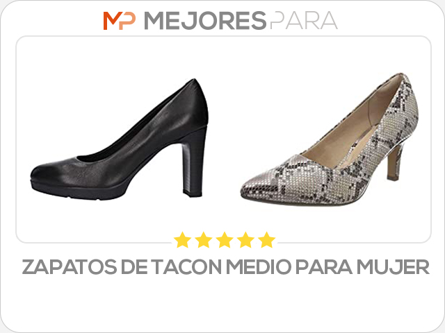 zapatos de tacon medio para mujer