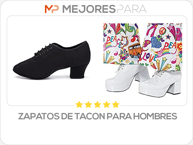 zapatos de tacon para hombres