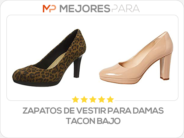 zapatos de vestir para damas tacon bajo