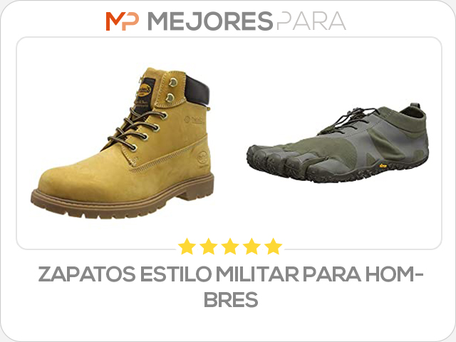 zapatos estilo militar para hombres