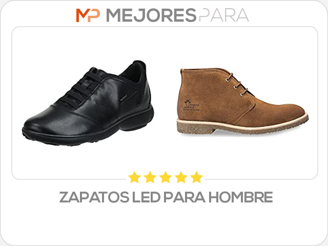 zapatos led para hombre