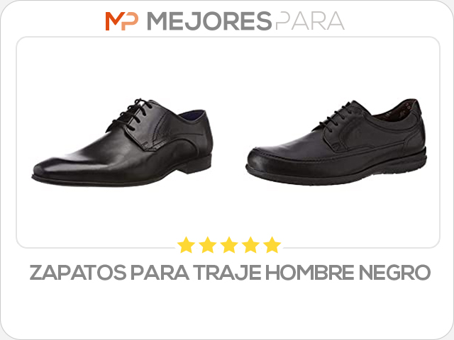 zapatos para traje hombre negro