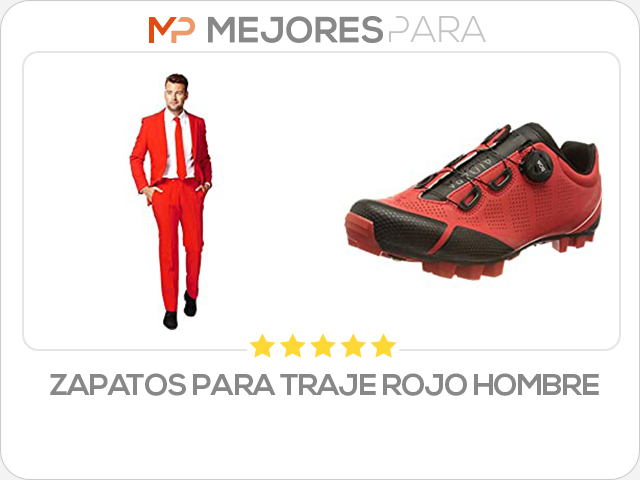 zapatos para traje rojo hombre