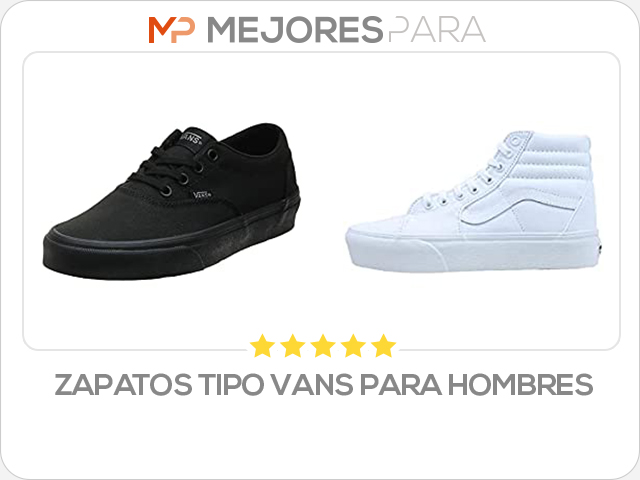 zapatos tipo vans para hombres