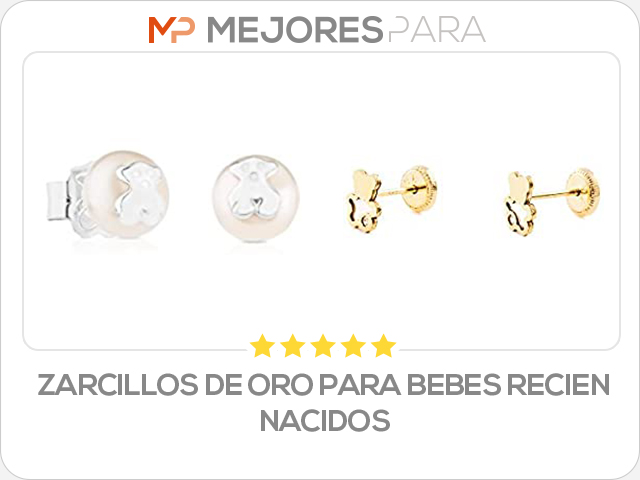 zarcillos de oro para bebes recien nacidos