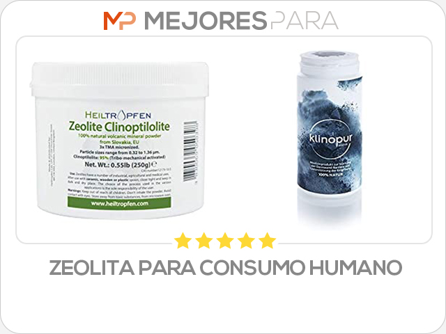 zeolita para consumo humano