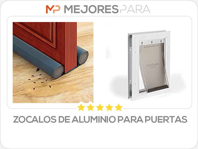 zocalos de aluminio para puertas