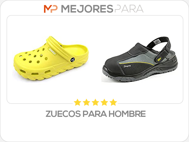 zuecos para hombre