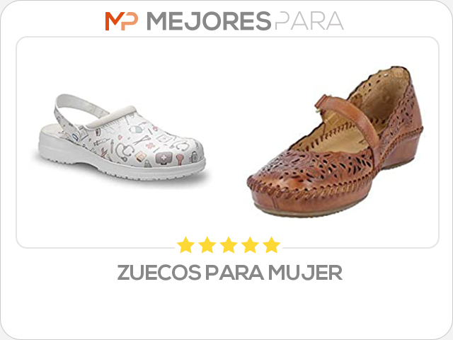 zuecos para mujer