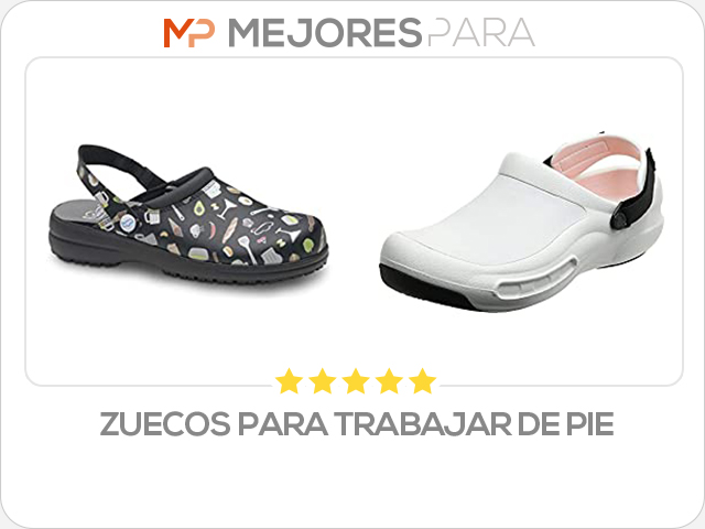 zuecos para trabajar de pie