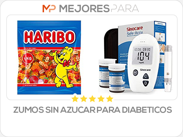 zumos sin azucar para diabeticos